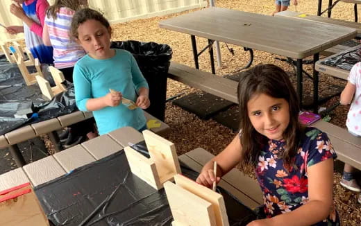 a group of children in a classroom