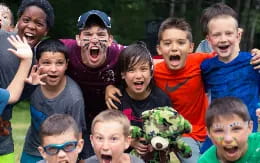 a group of people posing for a photo