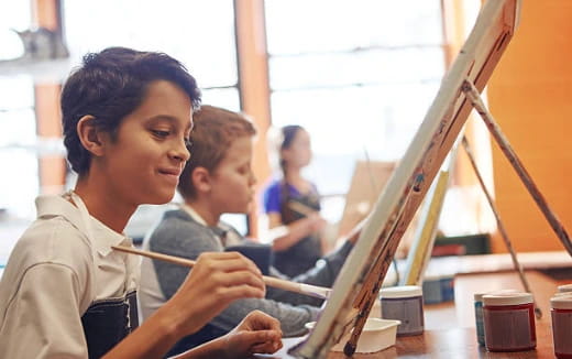 a group of people sitting at a table