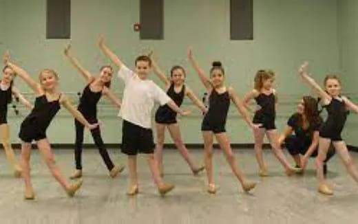 a group of people dancing