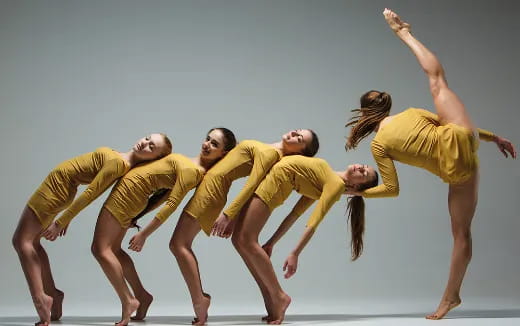 a group of people dancing