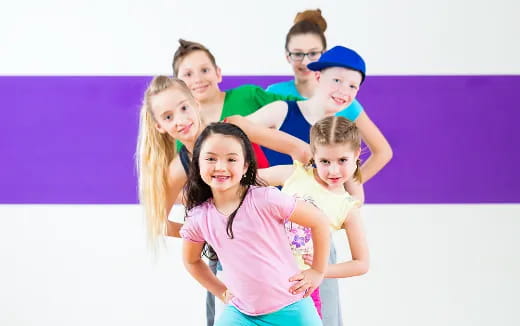 a group of people posing for a photo