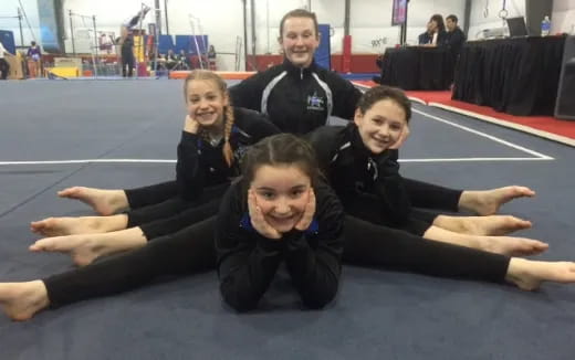 a group of people posing for a photo