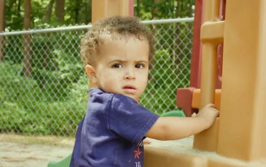 a child on a playground