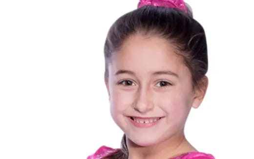 a close-up of a person smiling