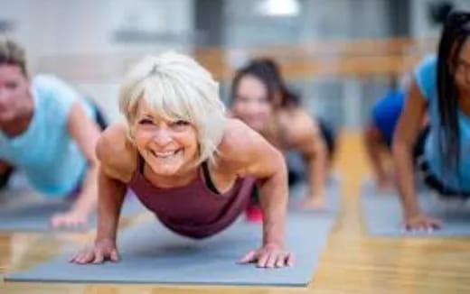 a person doing yoga