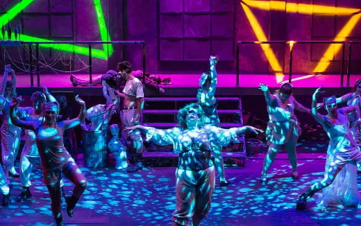 a group of people dancing