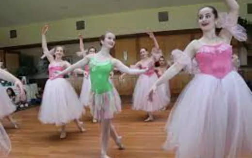 a group of women dancing