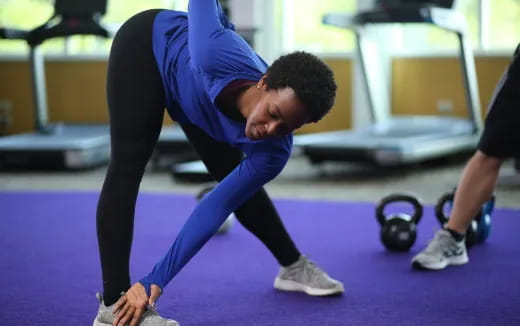 a man doing push ups