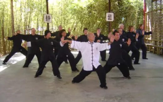 a group of people dancing