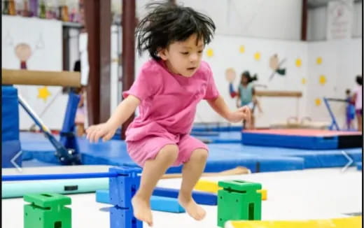 a child playing with toys