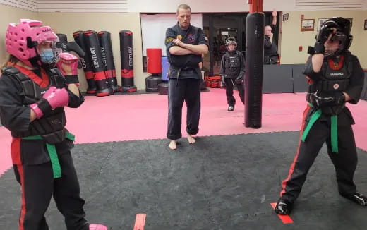 a group of people in clothing