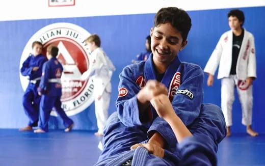 a person in a blue uniform