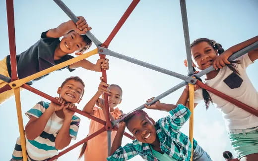 a group of people on a roller coaster