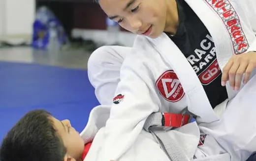 a person in a karate uniform