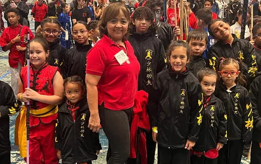 a group of people posing for a photo