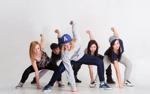 a group of people posing for a photo