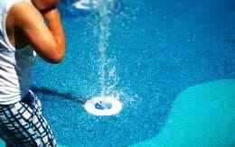 a person standing in water