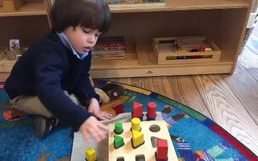 a child playing with toys