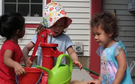 a few children playing with toys