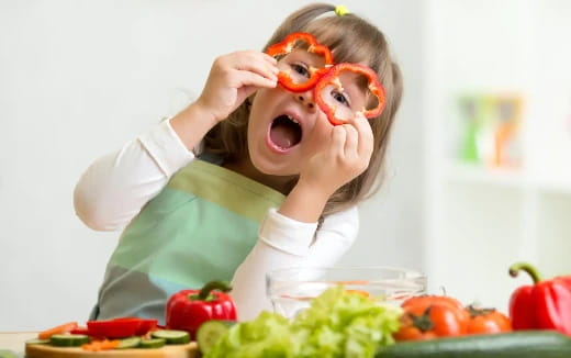 a child with a face mask