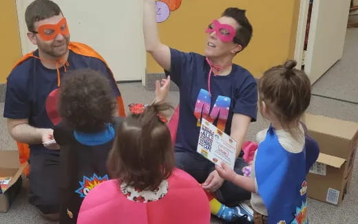 a group of children in clothing