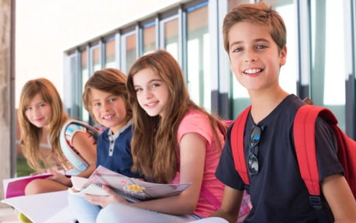 a group of people sitting together