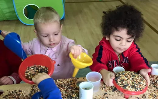 a few children eating