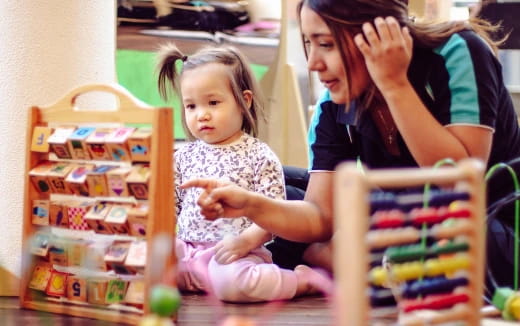 a person and a child