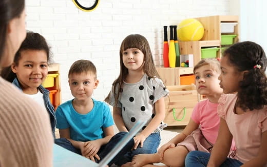 a group of people sitting on a couch