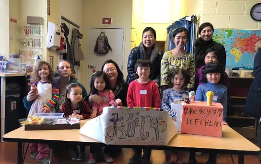 a group of people posing for a photo