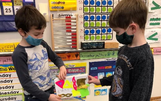 a few children in a store