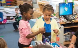 a few children in a room