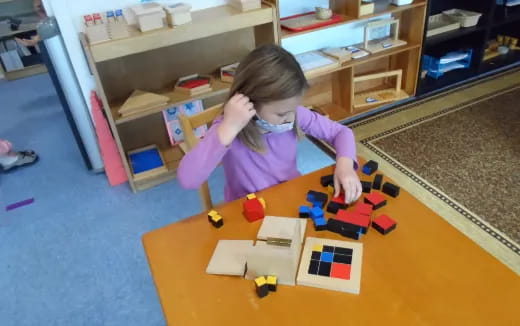 a child playing with toys