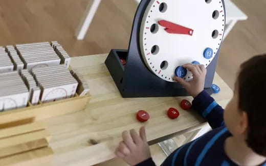 a child playing with a toy