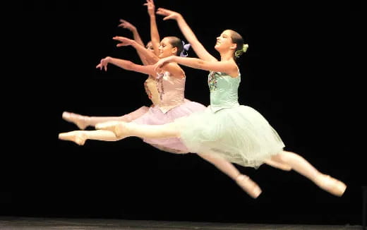 a man and woman dancing