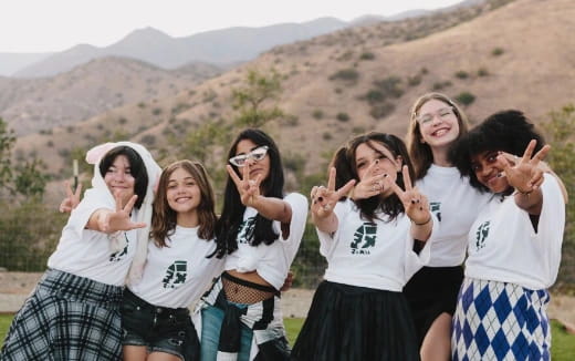 a group of people posing for a photo