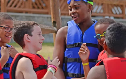 a group of people in clothing