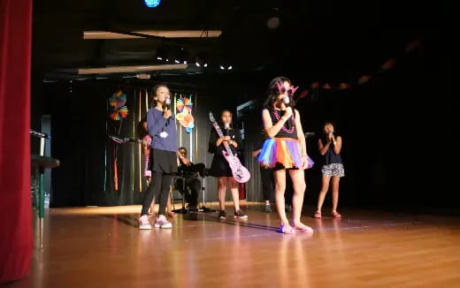 a group of people on a stage