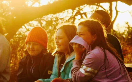 a group of people standing together