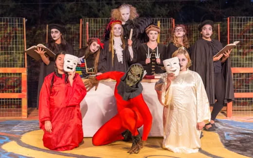 a group of people in clothing