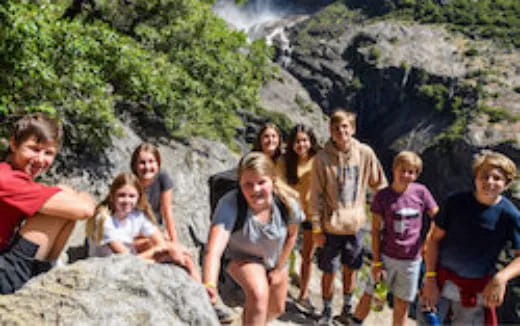 a group of people posing for a photo
