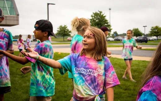 a group of people dancing