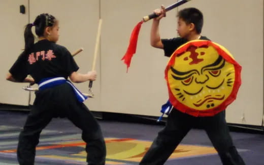 a couple of people in a room