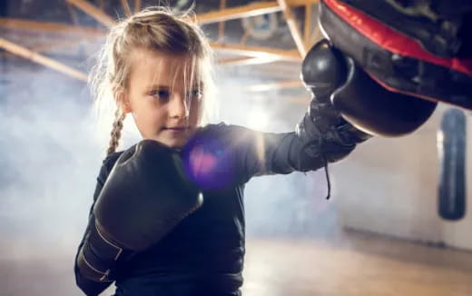 a girl wearing a helmet