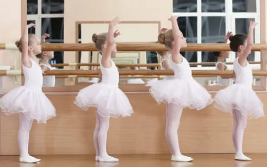 a group of girls dancing