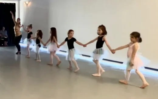 a group of girls dancing