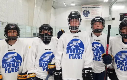 a group of hockey players