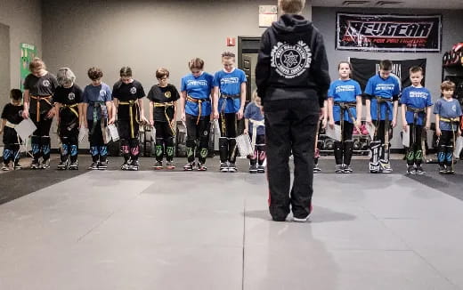 a group of kids on ice skates