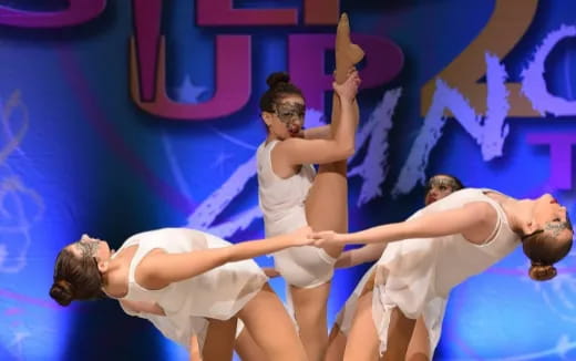 a group of people dancing